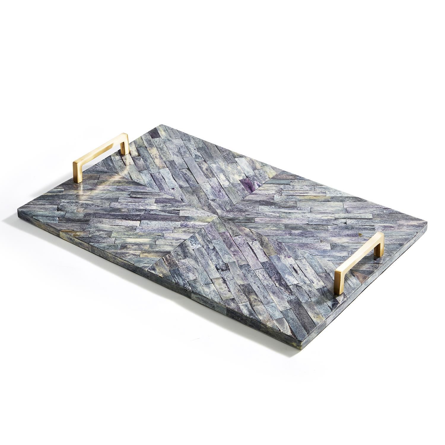Gray Shagreen Decorative Trays (Set of 2) – CARLY BLALOCK INTERIORS
