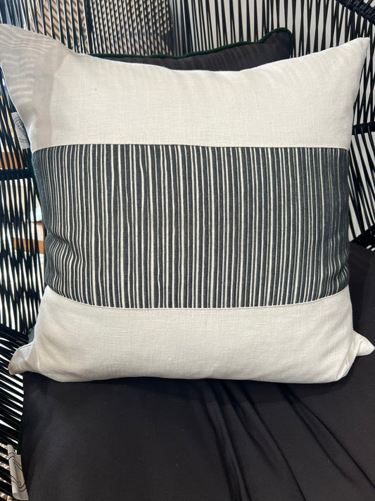 Wicker Striped Pillow