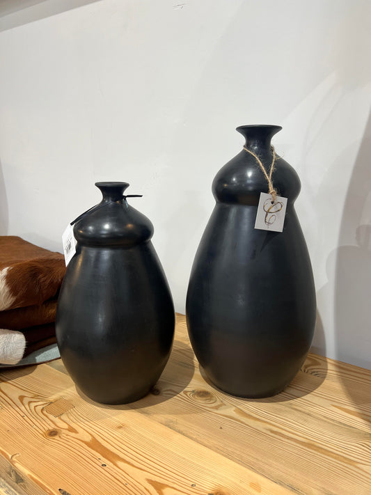 Black Moroccan Vase - Large