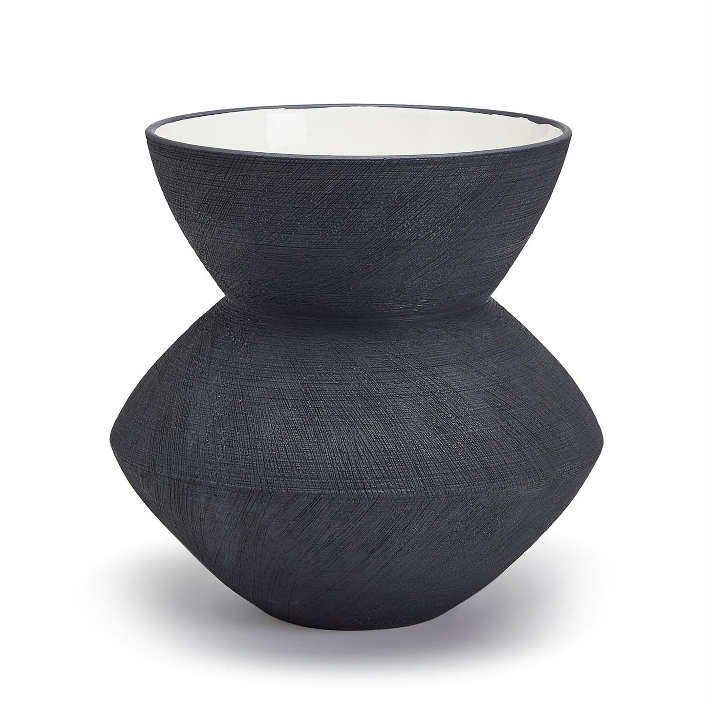 Black Steel Scratch Vase