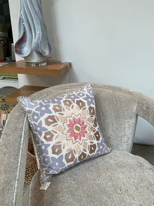 Multicolored Flower Pillow